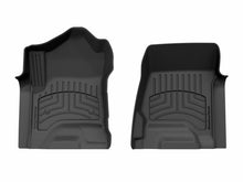 Load image into Gallery viewer, WeatherTech 15-19 Chevrolet Silverado 1st Row Front FloorLiner HP - Black