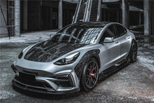 Load image into Gallery viewer, 2017-2023 Tesla Model 3 IMP Performance Partial Carbon Fiber Front Bumper
