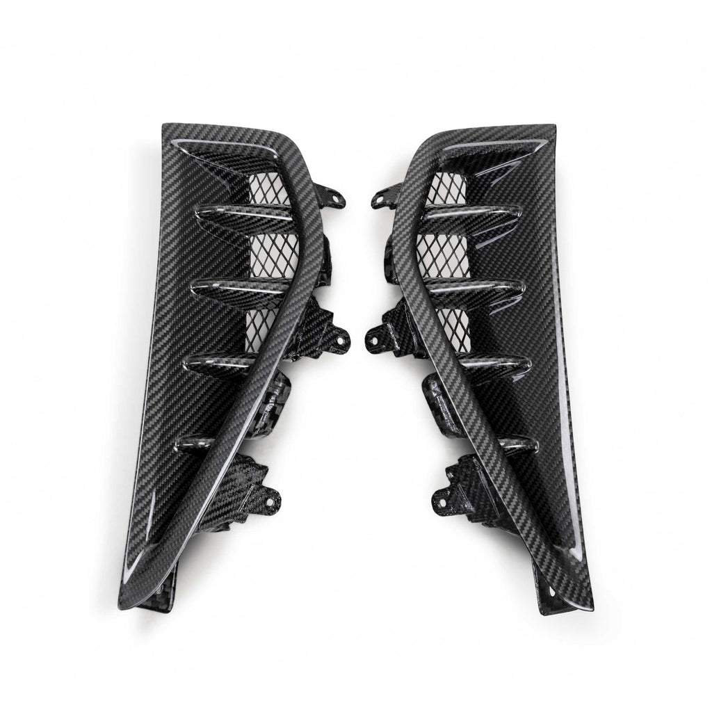 2021-2024 Dodge Ram TRX Type-OE Gloss Carbon Fiber Fender Vents Pair