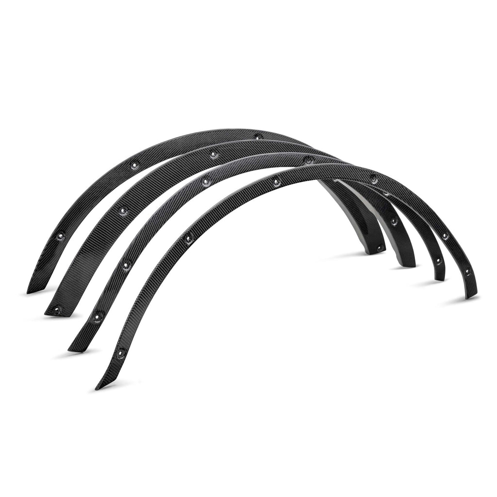 2021-2025 Ford Bronco 4DR Gloss Carbon Fiber Fender Flare Delete Kit 4pcs