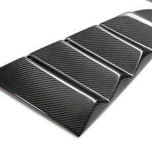 Load image into Gallery viewer, 2015 - 2020 Mustang Carbon Fiber Type-Vented Side Window Louvers (Pair)