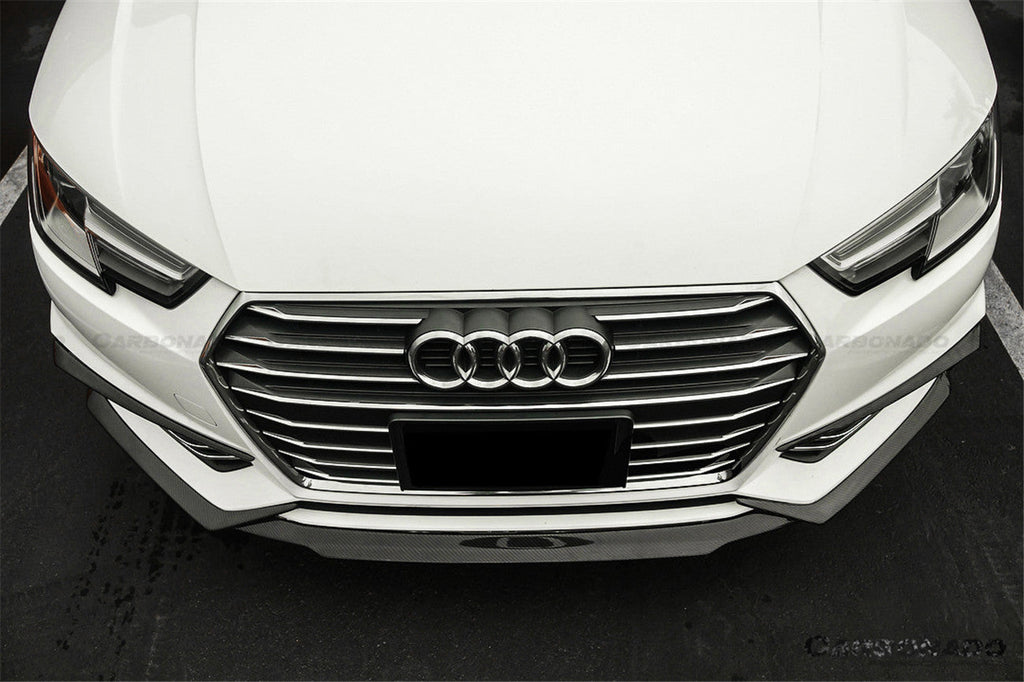 2017-2018 AUDI B9 A4 Sport  S4 MD Style Carbon Fiber Front Lip