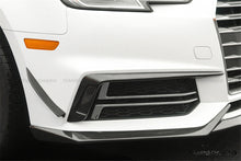 Load image into Gallery viewer, 2017-2018 AUDI B9 A4 Sport  S4 MD Style Carbon Fiber front bumper air vents trim