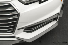 Load image into Gallery viewer, 2017-2018 AUDI B9 A4 Sport  S4 MD Style Carbon Fiber front bumper air vents trim