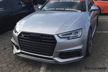Load image into Gallery viewer, 2017-2018 AUDI B9 A4 Sport  S4 MD Style Carbon Fiber Front Lip