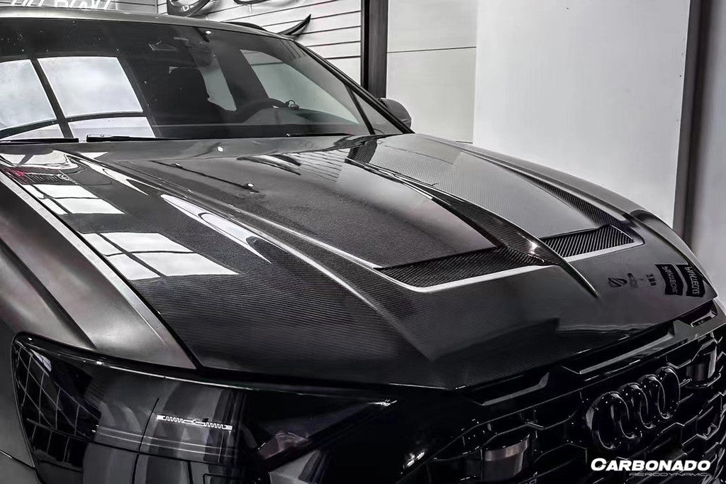 2019-2023 Audi Q8  SQ8  RSQ8 AD Style Dry Carbon Fiber Hood