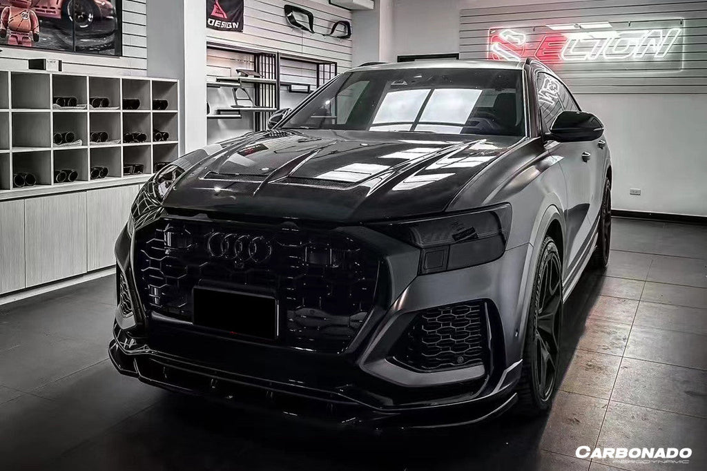 2020-2023 Audi RSQ8 AD Style Dry Carbon Fiber Front Lip Splitter