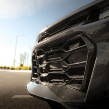 Load image into Gallery viewer, 2010-2015 Chevy Camaro Black Panther 1PC Full Gloss Carbon Fiber Track Package Front Bumper Conversion