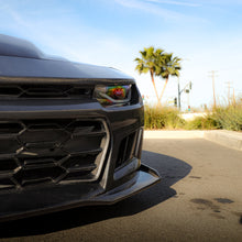 Load image into Gallery viewer, 2010-2015 Chevy Camaro Black Panther 1PC Full Gloss Carbon Fiber Track Package Front Bumper Conversion