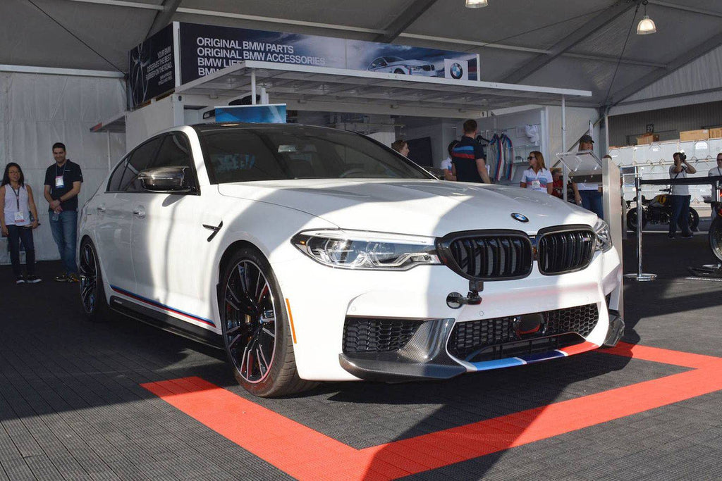 2018-2020 BMW F90 M5 And Competition MP Style Carbon Fiber Front Splitters (NOT LCI) - Carbonado