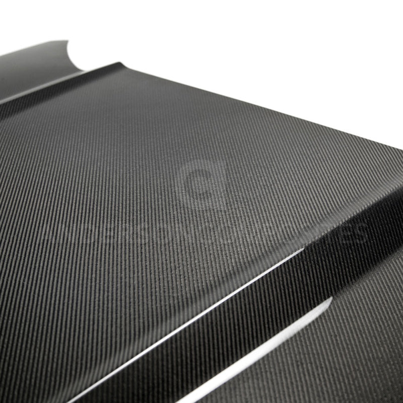 Anderson Composites 2015-2017 Ford Mustang Double Sided Carbon Fiber Type-OE Style Hood
