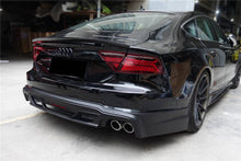 Load image into Gallery viewer, 2012-2014 Audi A7 WD Style Rear Lip Diffuser With Exhaust Tips - Carbonado