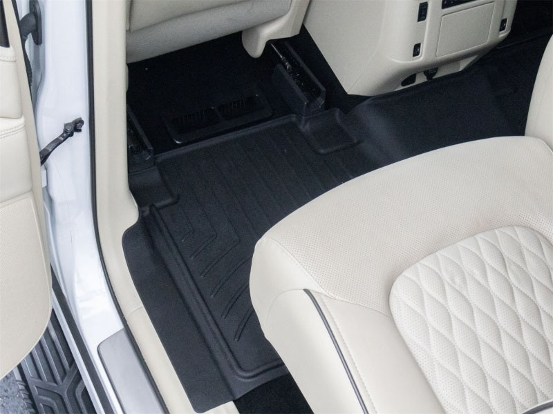 WeatherTech 19-24 Infiniti QX80 2nd Row Rear FloorLiner HP - Black