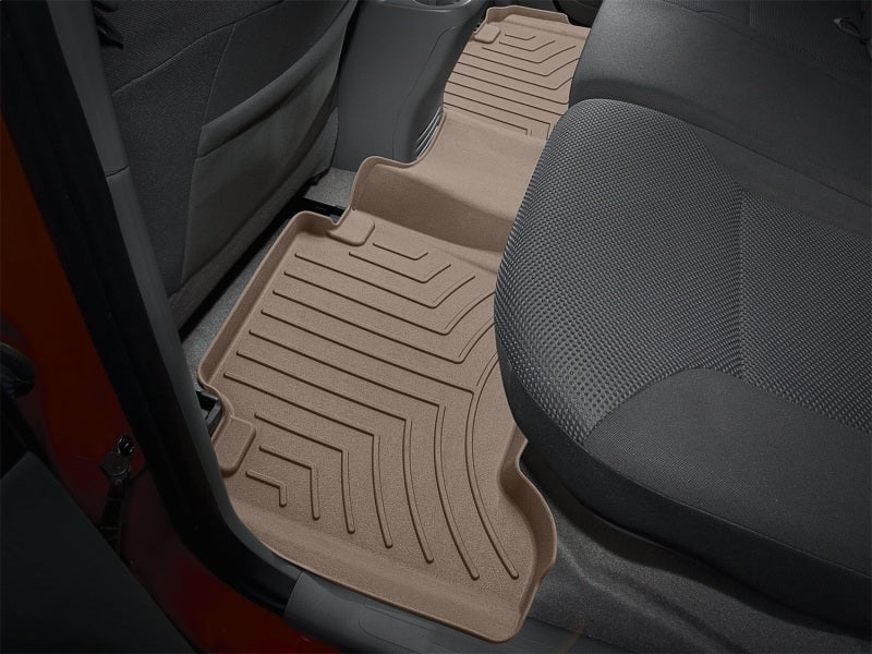 WeatherTech 12-15 Toyota Tacoma 2nd Row Rear FloorLiner HP - Tan