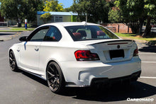 Load image into Gallery viewer, 2008-2013 BMW E82 E88 1M RZ Style Carbon FIber Rear Bumper Cap Spiliter - Carbonado Aero