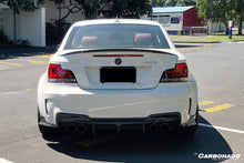 Load image into Gallery viewer, 2008-2013 BMW E82 E88 1M RZ Style Carbon FIber Rear Bumper Cap Spiliter - Carbonado Aero