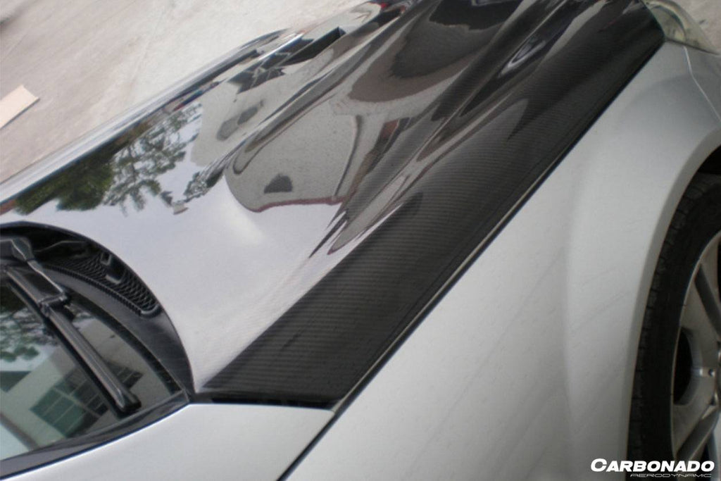 2012-2014 Mercedes Benz W204 C Class BK Style hood - Carbonado