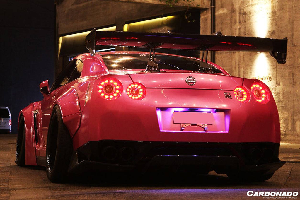2008-2022 Nissan GTR R35 CBA & DBA & EBA DE Style Trunk Spoiler - Carbonado