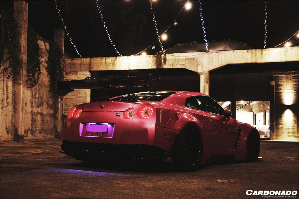 2008-2022 Nissan GTR R35 CBA & DBA & EBA DE Style Trunk Spoiler - Carbonado