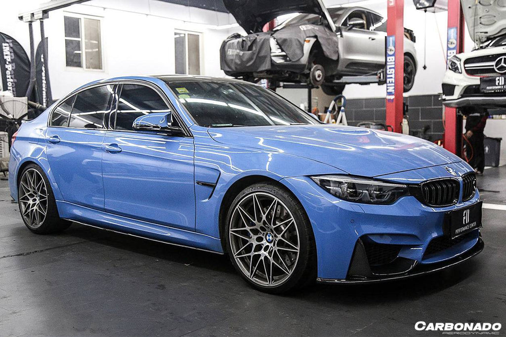 2014-2020 BMW  M4 F82 F80 M3  MP Style Carbon Fiber Side Skirts Under Board - Carbonado Aero