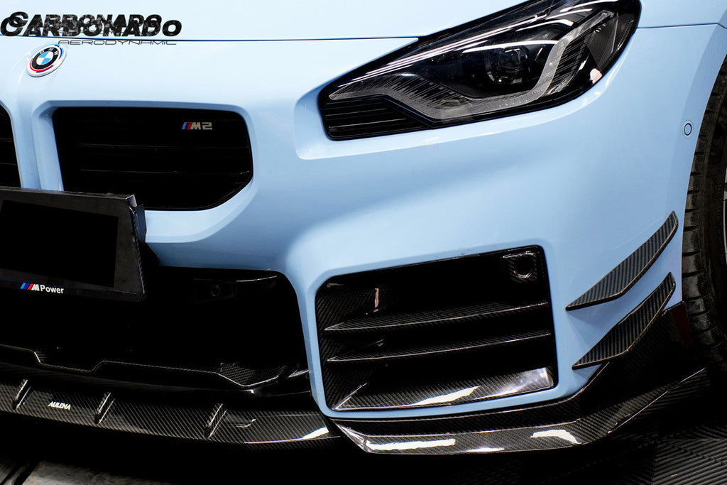2021-2024 BMW M2 G87 AD Style Dry Carbon Fiber Front Splitter Lip