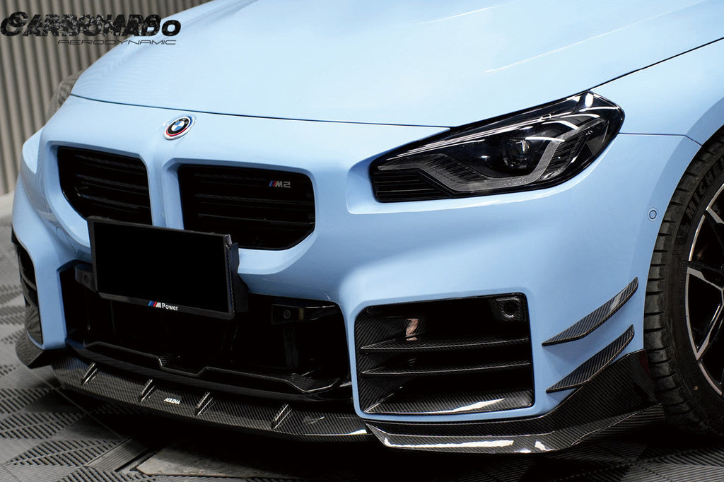 2021-2024 BMW M2 G87 AD Style Dry Carbon Fiber Front Bumper Air Inlet Trim