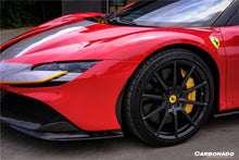 Load image into Gallery viewer, 2020-UP Ferrari SF90 Stradale OE Style Autoclave Carbon Fiber Front Bumper Side Trims