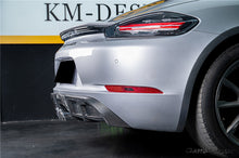 Load image into Gallery viewer, 2017-2023 Porsche 718 Cayman    Boxster GT4 Style Dry Carbon Fiber Rear Diffuser Lip