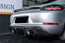 Load image into Gallery viewer, 2017-2023 Porsche 718 Cayman    Boxster GT4 Style Dry Carbon Fiber Rear Diffuser Lip