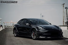 Load image into Gallery viewer, 2017-2023 Tesla Pre Model 3 Turbo Style Carbon Fiber &amp; pattern Look Wide body kit