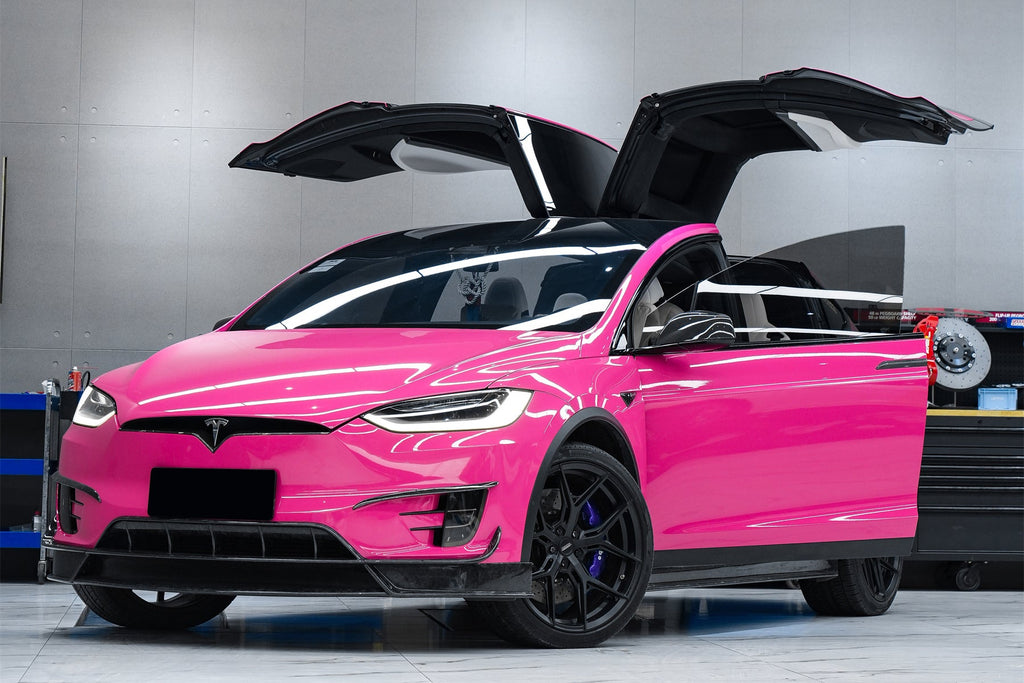 2016-2021 Tesla Model X SUV RZS Style Carbon Fiber Front Canards - Carbonado