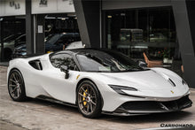 Load image into Gallery viewer, 2020-UP Ferrari SF90 Stradale OE Style Autoclave Carbon Fiber Front Bumper Side Trims