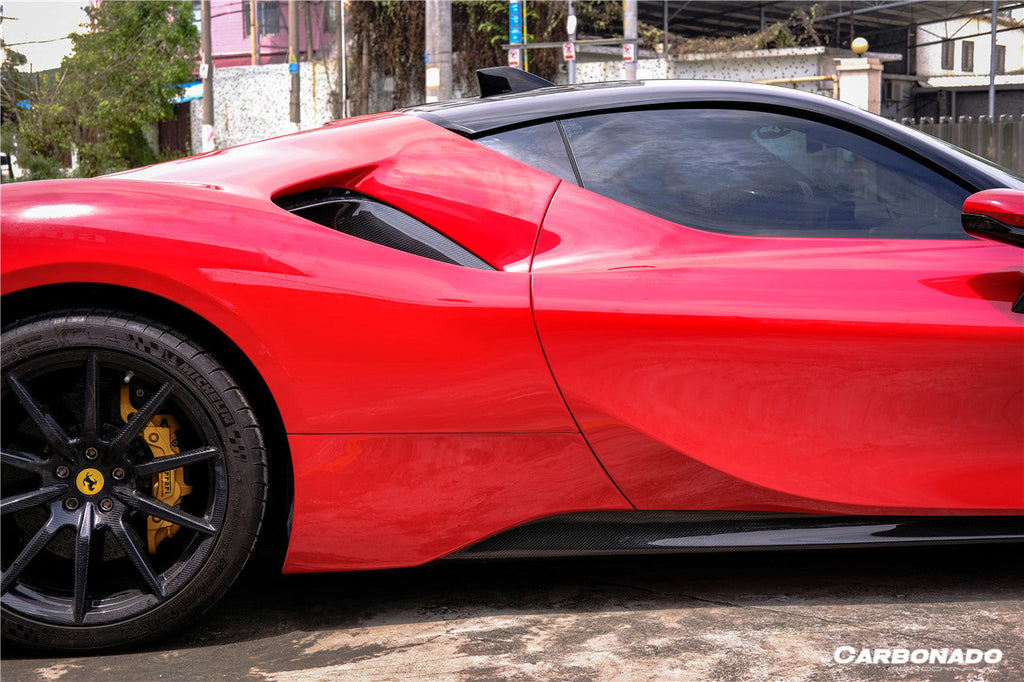 2020-UP Ferrari SF90 Stradale OE Style Autoclave Carbon Fiber Side Skirts