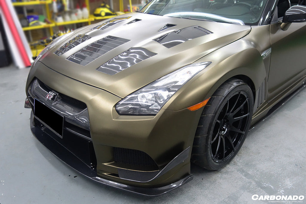 2009-2016 Nissan GTR R35 CBA & DBA TP-2 Style Carbon Fiber Hood