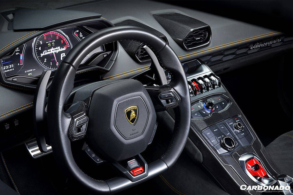 2015-2019 Lamborghini Huracan LP610 & LP580 & EVO OEM Style Autoclave Carbon Fiber Center Console Tunnel - Carbonado