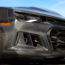 Load image into Gallery viewer, 2010-2015 Chevy Camaro Black Panther 1PC Full Gloss Carbon Fiber Track Package Front Bumper Conversion