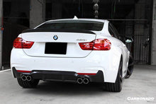 Load image into Gallery viewer, 2013-2020 BMW 4 Series F32 F33 F36 3D Style Carbon Fiber Rear Qual Exhaust Diffuser (For M-Tech Only ) - Carbonado