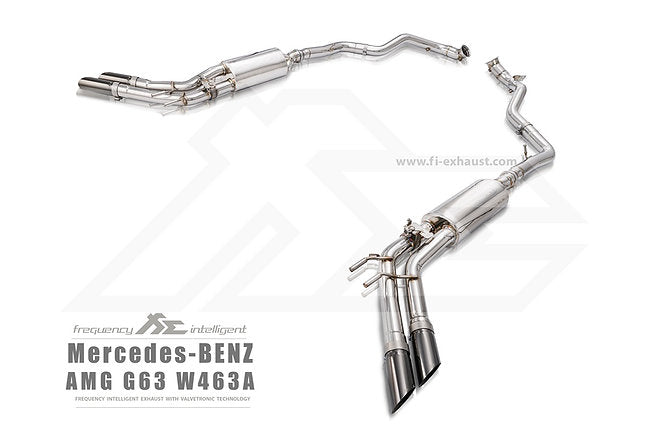 Valvetronic Exhaust System for Mercedes-Benz W463A AMG G63 (OPF) | 4.0TT M177 | Quad Tips | 2018+