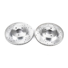 Load image into Gallery viewer, Power Stop 02-08 Jaguar X-Type Front Evolution Drilled &amp; Slotted Rotors - Pair