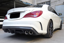 Load image into Gallery viewer, 2014-2016 Mercedes Benz W117 CLA Sport &amp; CLA45 AMG PA Style Rear Diffuser with exhaust tips - Carbonado