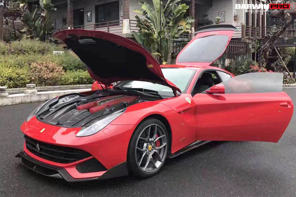 2012-2017 Ferrari F12 Berlinetta Dry Carbon Fiber Engine Cover - DarwinPRO Aerodynamics