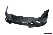Load image into Gallery viewer, 2015-2025 Lamborghini Huracan LP610 &amp; LP580 &amp; EVO Convert Tecnica Style Dry Carbon Fiber Front Bumper