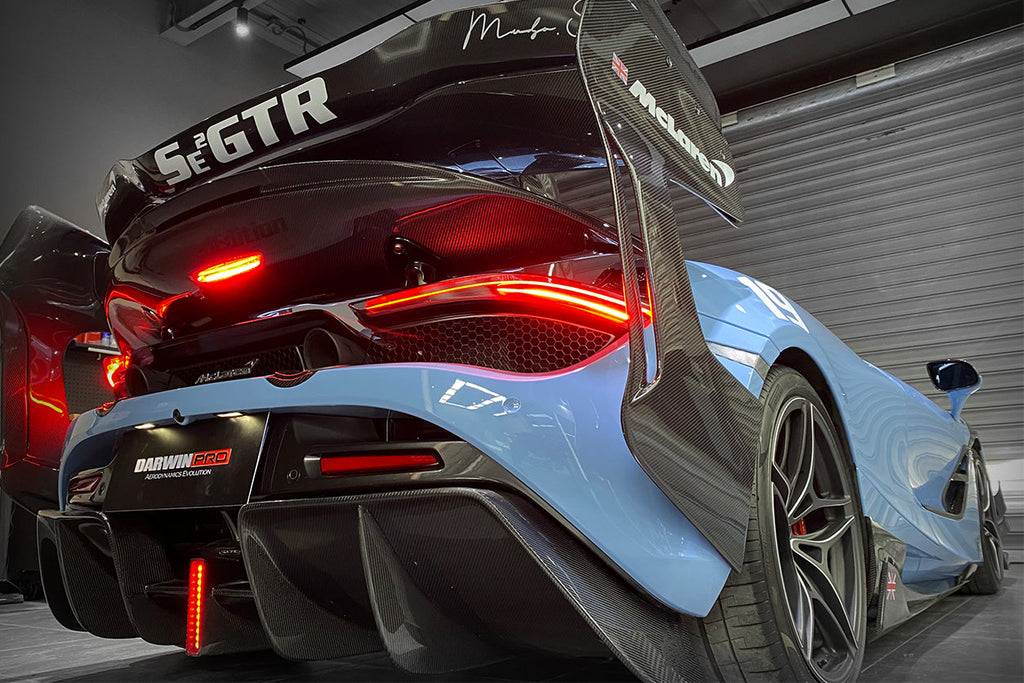 2017-2022 McLaren 720s Se²GTR Style Trunk Wing with Side Winglets