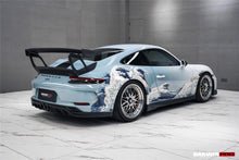 Load image into Gallery viewer, DarwinPRO 2017-2019 Porsche 911 991.2 GT3 Only BKSS Style Carbon Fiber Rear Lip Diffuser