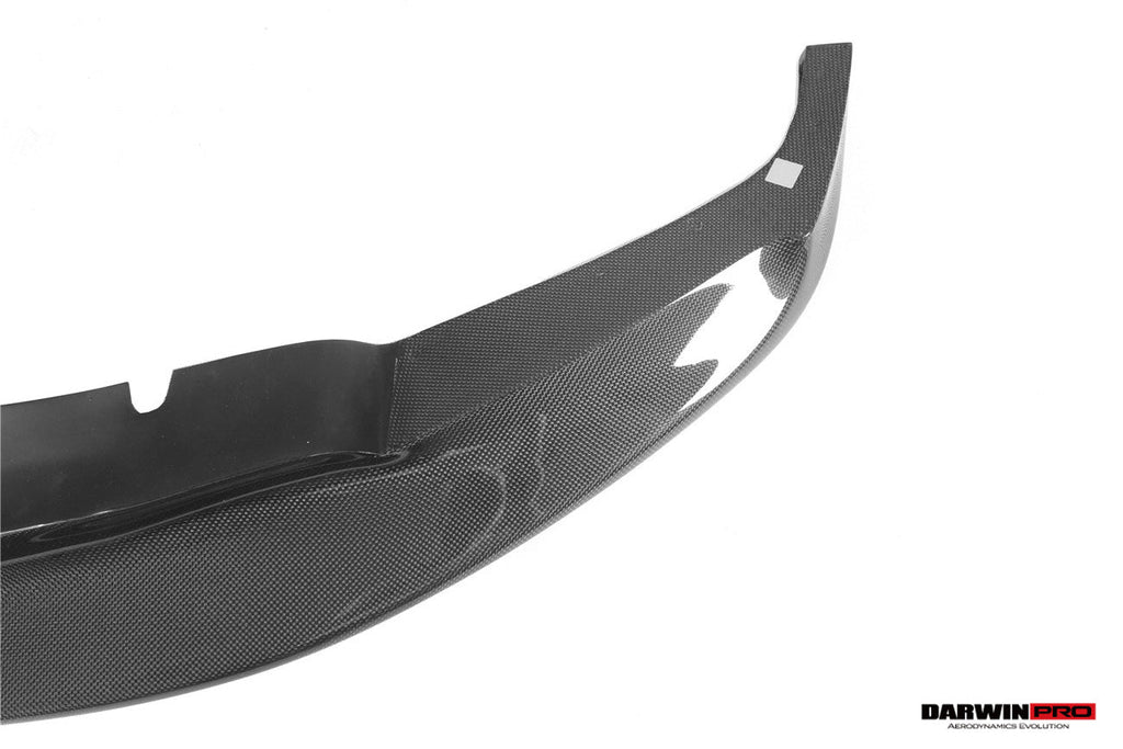 DarwinPRO 2013-2019 BMW 3 Series F30 F35 M-Tech GV Style Carbon Fiber Front Lip With Caps - DarwinPRO Aerodynamics