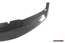 Load image into Gallery viewer, DarwinPRO 2013-2019 BMW 3 Series F30 F35 M-Tech GV Style Carbon Fiber Front Lip With Caps - DarwinPRO Aerodynamics