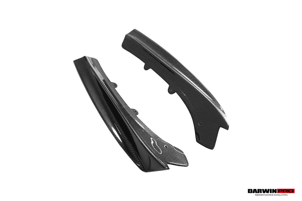 DarwinPRO 2013-2019 BMW 3 Series F30 F35 M-Tech GV Style Carbon Fiber Rear Lip with Caps - DarwinPRO Aerodynamics