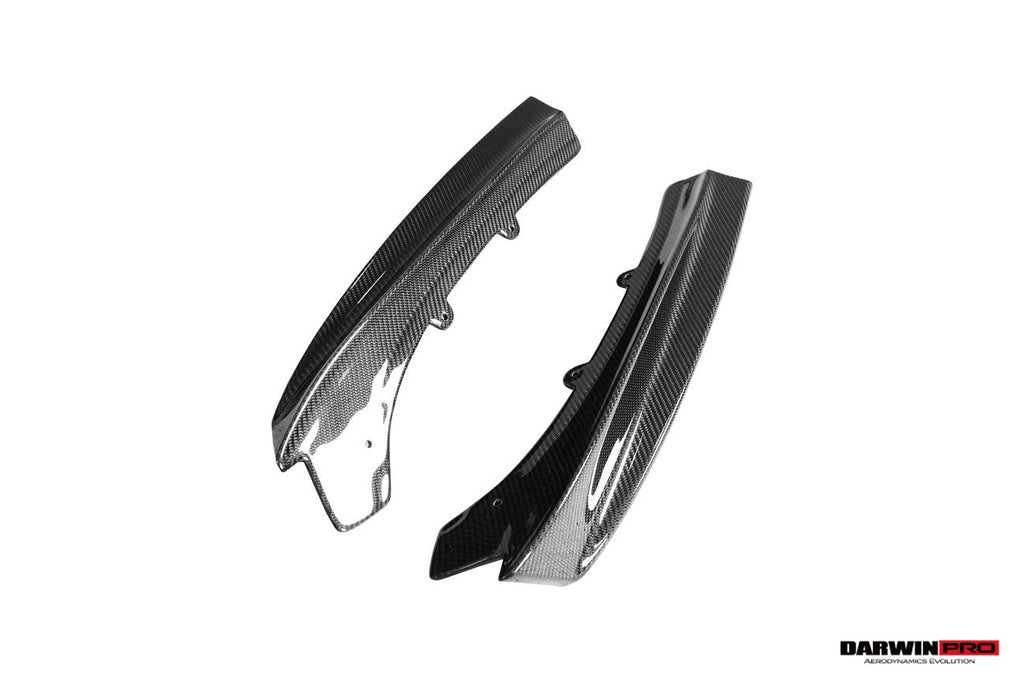 2013-2019 BMW 3 Series F30 F35 M-Tech GV Carbon Fiber Rear Lip with Diffuser & Caps - DarwinPRO Aerodynamics