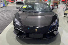 Load image into Gallery viewer, 2015-2025 Lamborghini Huracan LP610 &amp; LP580 &amp; EVO Convert Tecnica Style Dry Carbon Fiber Hood