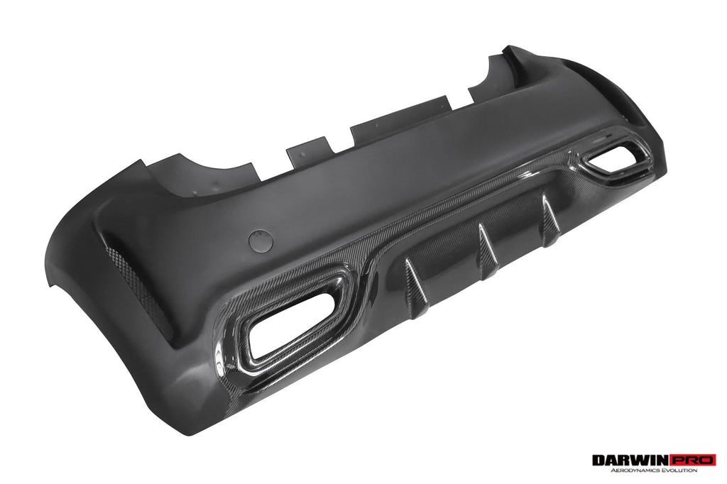 2016-2020 Smart Fortwo 453 BKSS Style Partial Carbon Fiber Rear Bumper